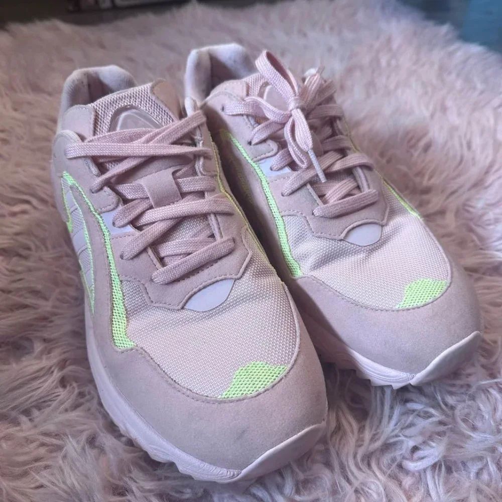 Adidas Yung 96 Chasm Torsion Sneakers Pink / Yellow Colorway - Picture 3 of 6